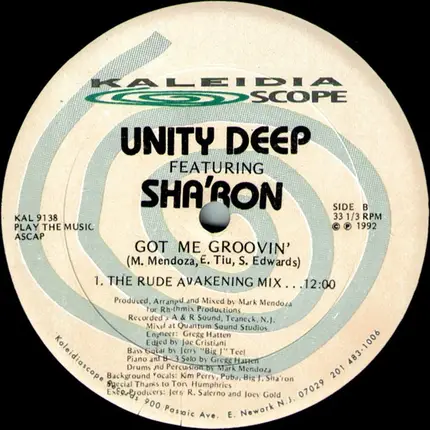 Unity Deep Featuring Sha'ron - Got Me Groovin'