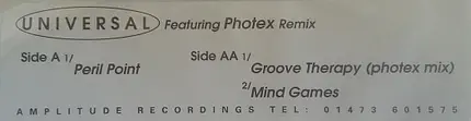 Universal - Peril Point / Groove Therapy (Photek Remix) / Mind Games