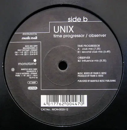 Unix - Time Progressor / Observer