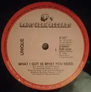 12'' - Unique - What I Got Is What You Need - Picture Cover