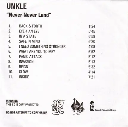 Unkle - Never, Never, Land