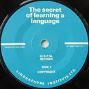 7inch Vinyl Single - Unknown Artist - The Secret Of Learning A Language
