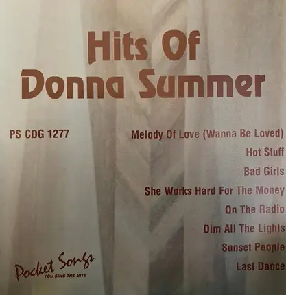 Karaoke Music - You Sing The Hits Of Donna Summer
