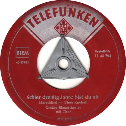 Unknown Artist - Alte Kameraden / Schier Dreißig Jahre Bist Du Alt