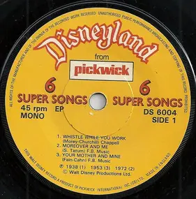 Unknown Artist - Disneyland from Pickwick - 6 Super Songs