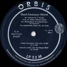 Unknown Artist - Klassik-Subskription 1963/64