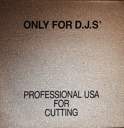 Unknown Artist - Only For D.J.S'  - Professional Usa For Cutting