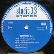 LP - Unknown Artist - 12 Top Songs Nr. 4