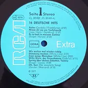 LP - Cordalis, Frankfurter & Jass a.o. - 16 Deutsche Hits
