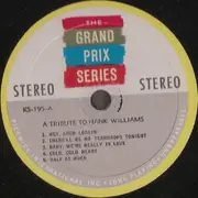 LP - 
Grand Prix Series - A Tribute To Hank Williams