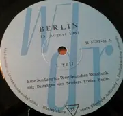 10'' - Unknown Artist - Berlin 13. August 1961