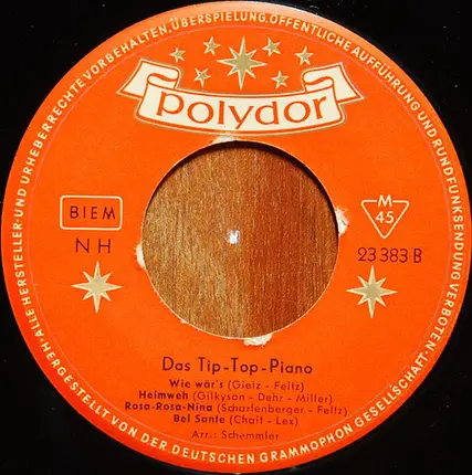 Unknown Artist - Das Tip-Top-Piano