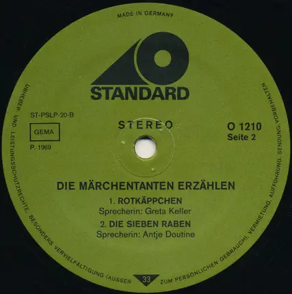 Unknown Artist - Die Märchentanten Erzählen