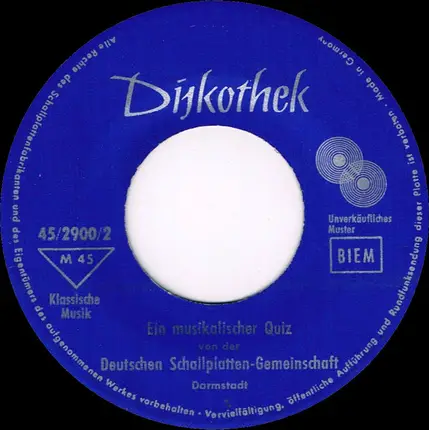 Unknown Artist - Ein Musikalischer Quiz Der Deutschen Schallplatten-Gemeinschaft