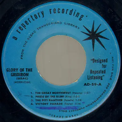 Unknown Artist - Glory Of The Gridiron