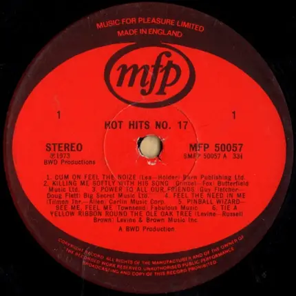 Unknown Artist - Hot Hits 17