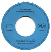 7inch Vinyl Single - Sennheiser Kopfhörer Test - Kunstkopf-Stereofonie / Dummy Head Stereo