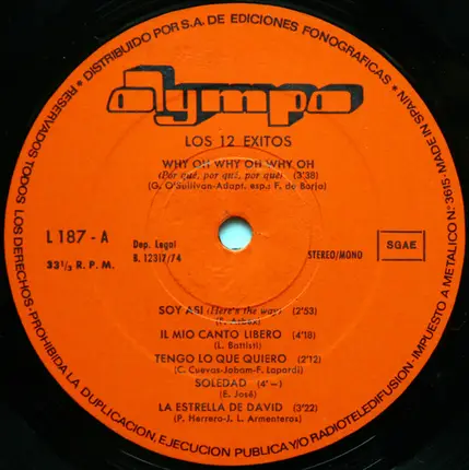 Unknown Artist - Los 12 Éxitos