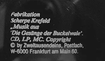 Rettet Die Wale - Rettet Die Wale! - Die Gesänge Der Wale