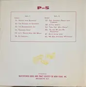 LP - Bible and Tract Society of Pennsylvania - Singing And Accompanying Yourselves With Music In Your Hearts P-5