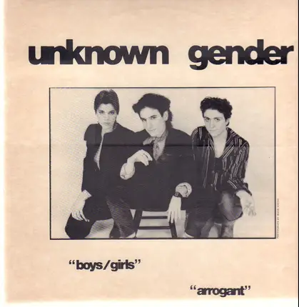 Unknown Gender - Boys/Girls / Arrogant