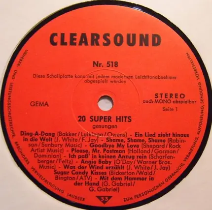 Karl Dall a.o. - 20 Super Hits