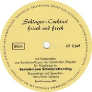 7'' - Unknown Artist - Schlager-Cocktail Frisch Und Frech - flexi disc