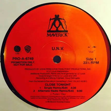 U.N.V., Unv - Close Tonight