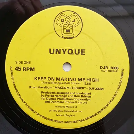 Unyque - Keep On Making Me High