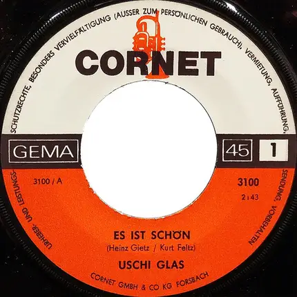 Uschi Glas - Es Ist Schön / Up To Date