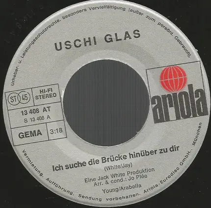 Uschi Glas - Ich Suche Die Brücke Hinüber Zu Dir