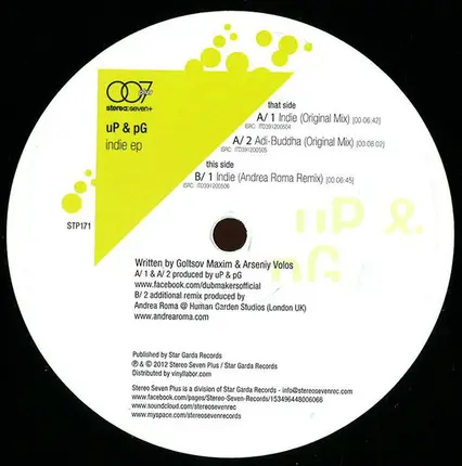 uP & pG - Indie EP