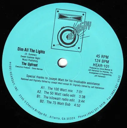 Upfront - Dim All The Lights