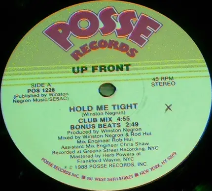 Up Front - Hold Me Tight