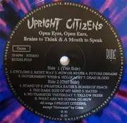 Double LP - Upright Citizens - Open Eyes, Open Ears, Brains To Think & A Mouth To Speak!/ Kiss Me Now - Multicoloured Vinyls, Ltd Ed, Insert