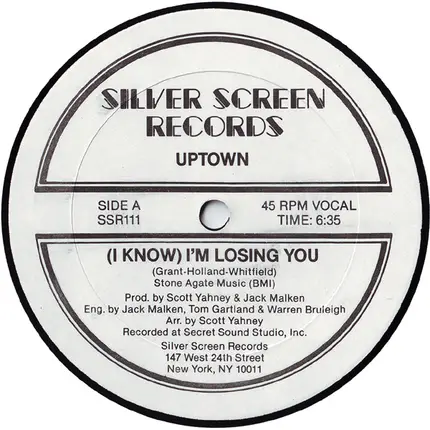 Uptown, The Uptown Girls - I Know I'm Losing You