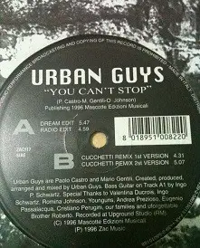 Urban Guys - You Can't Stop
