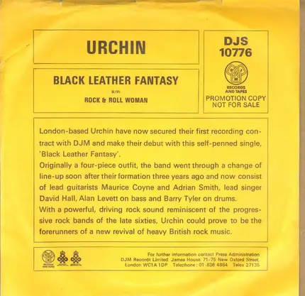 Urchin - Black Leather Fantasy