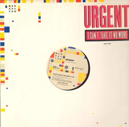 Urgent - I Can't Take It No More