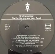 LP - Urs Frauchiger - Die Entführung Aus Dem Detail : Live Im Teufel
