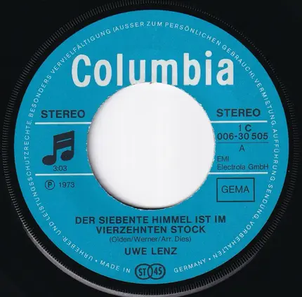 Uwe Lenz - Der Siebente Himmel Ist Im Vierzehnten Stock