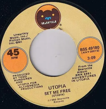 Utopia - Set Me Free / Umbrella Man