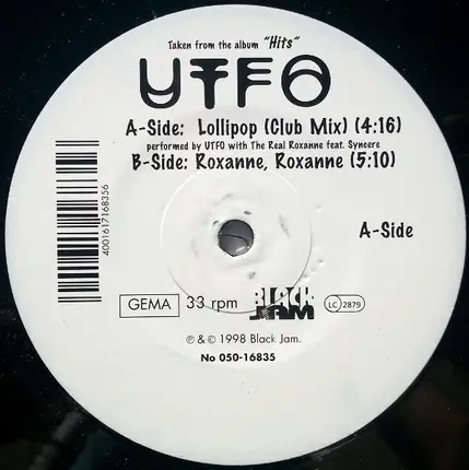 Utfo - Lollipop / Roxanne, Roxanne