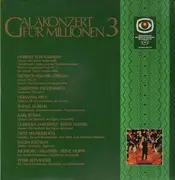 LP - Various Artists - Galakonzert für Millionen 3,, Karajan, Fischer-Dieskau, Eschenbach, Prey..