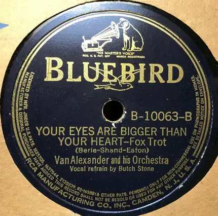 Van Alexander And His Orchestra - You're Gonna See A Lot Of Me / Your Eyes Are Bigger Than Your Heart