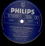LP - Van der Graaf Generator - H To He Who Am The Only One - orig 1st german press