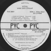 Double LP - Van Der Graaf Generator - Vital - Black & White Labels