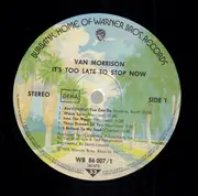 Double LP - Van Morrison - It's Too Late To Stop Now - Gatefold Sleeve