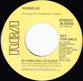 Vangelis - So Long Ago, So Clear / Heaven And Hell Theme