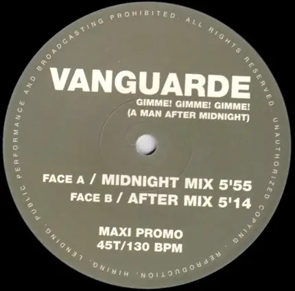 Shana Vanguarde - Gimme! Gimme! Gimme! (A Man After Midnight)